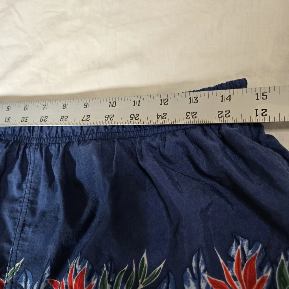 Catalina Island Wear Swim‎ Shorts Trunks Mens Large Blue Tropical  Pocket Nylon